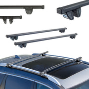 Czarne Stalowe Belki dachowe do Skoda Roomster 5J Cruz SR-plus (2006-2015)