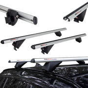 Srebrne Aluminiowe Belki dachowe do Citroen C4 Aircross 1 (od 2012) RIDIGO GLIDER