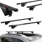 Czarne Stalowe Belki dachowe do Kia Sportage JA (1994-2004) RIDIGO STEELBAR