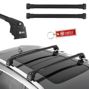 Czarne Aluminiowe Belki dachowe do Seat Alhambra 710 / 711 (2010-2022) Turtle Turtle Black